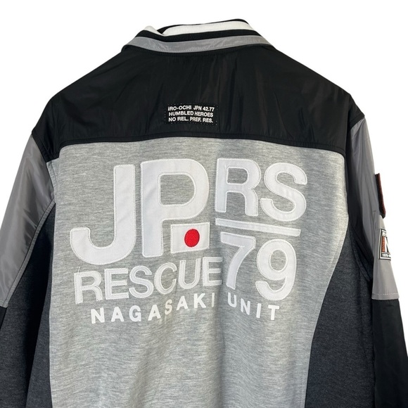IRO-OCHI Japanese Streetwear Zip Nagasaki Rescue Jacket - Picture 9 of 12